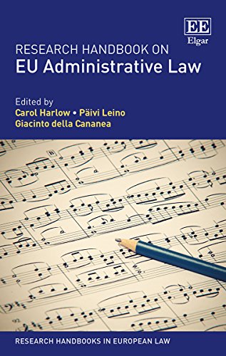 Stock image for Research Handbook on EU Administrative Law Research Handbooks in European Law Series for sale by PBShop.store US