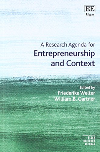 Beispielbild fr A Research Agenda for Entrepreneurship and Context zum Verkauf von Blackwell's