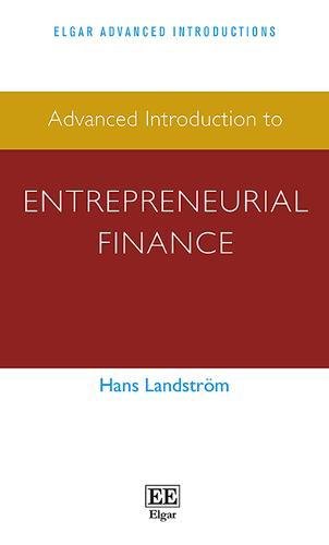 Imagen de archivo de Advanced Introduction to Entrepreneurial Finance a la venta por Anybook.com