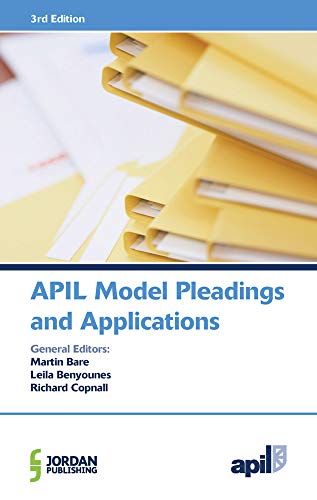 9781784730802: APIL Model Pleadings and Applications