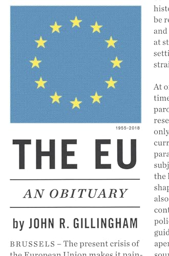 9781784784249: The E.U.: An Obituary