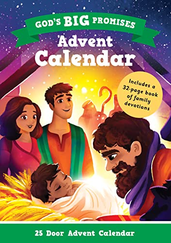 Stock image for God's Big Promises Advent Calendar and Family Devotions (Christian Advent Calendar with 25 devotions will help children ages 2-7 look forward to Christmas) for sale by GF Books, Inc.
