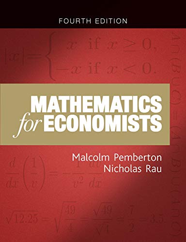 

Mathematics for Economists : An Introductory Textbook