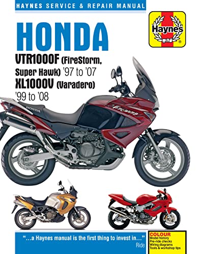 Stock image for Honda VTR1000F (FireStorm, Super Hawk) '97 to '07 KL1000V (Varadero) '99 to'08 (Haynes Service & Repair Manual) for sale by Brook Bookstore