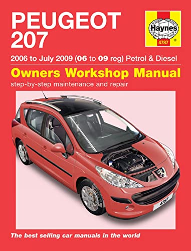 Stock image for Peugeot 207 Petrol & Diesel (06 - July 09) Haynes Repair Manual: 06-09 for sale by WorldofBooks