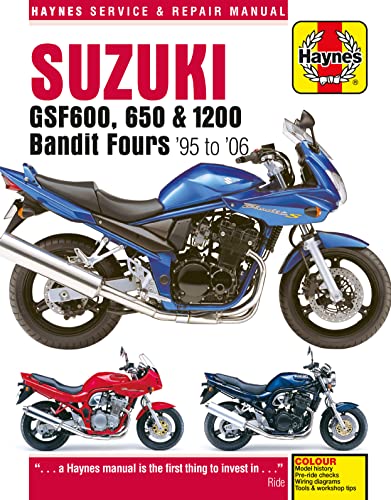 Beispielbild fr Suzuki: GSF600, 650 & 1200 Bandit Fours '95 to '06 (Haynes Service & Repair Manual) zum Verkauf von MusicMagpie