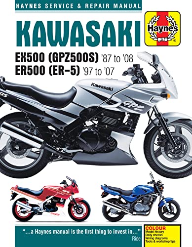 Stock image for Kawasaki EX500 (GPZ500S) '87 to '08 ER500 (ER-5) '97 to '07 (Haynes Service & Repair Manual) for sale by Brook Bookstore
