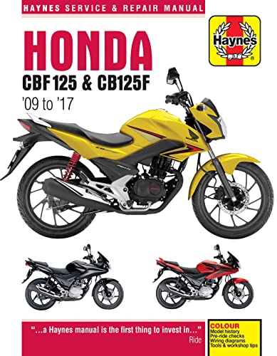 Stock image for Honda CBF125 and CB125F: '09 to '17 (Haynes Powersport) for sale by Bookmonger.Ltd