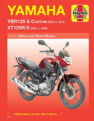 9781785213588: Yamaha YBR125 (05 - 16) & XT125R/X (05 - 09) Haynes Repair Manual