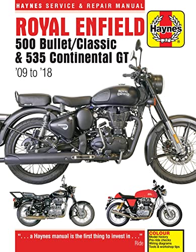 Stock image for Royal Enfield 500 Bullet / Classic & 535 Continental GT Haynes Service & Repair Manual: '09 to '18 for sale by Brook Bookstore