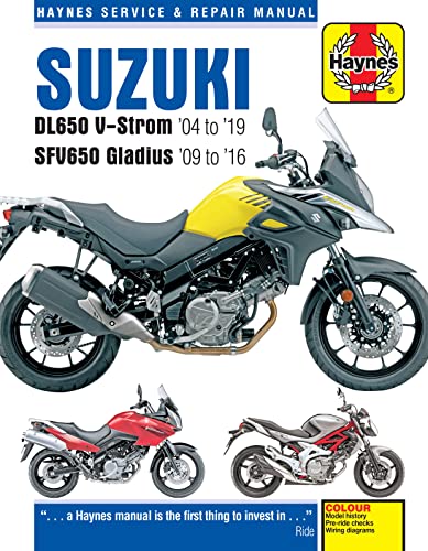 Stock image for Suzuki DL650 V-Strom '04 to '19 and SFV650 Gladius '09 to '16 (Haynes Service & Repair Manual) for sale by Brook Bookstore