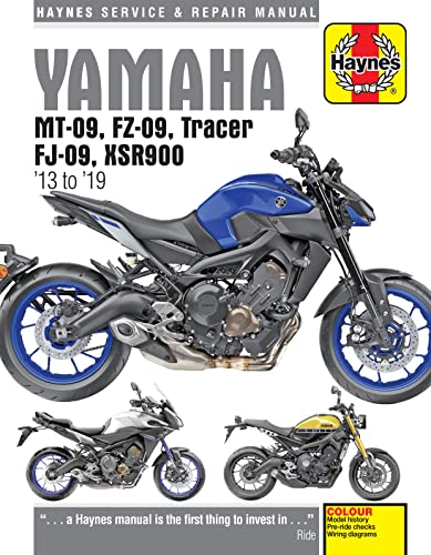 Stock image for Yamaha MT-09, FZ-09, Tracer, FJ-09, XSR900 Haynes Service & Repair Manual: 2013 to 2019 for sale by Brook Bookstore