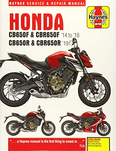 Stock image for Honda CB650F & CBR650F '14 to '18 and CB650R & CBR650R '19 (Haynes Service & Repair Manual) for sale by Brook Bookstore