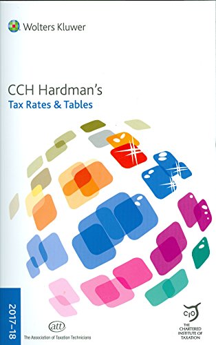 Beispielbild fr Hardmans Tax Rates & Tables 2017-18 zum Verkauf von AwesomeBooks