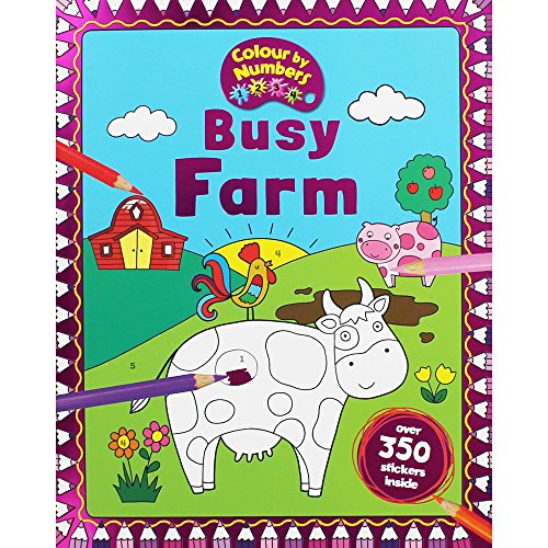 Stock image for Busy Farm (Sticker & Activity Colour By Numbers) for sale by AwesomeBooks