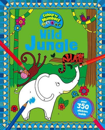Stock image for Wild Jungle (Sticker & Activity Colour By Numbers) for sale by AwesomeBooks