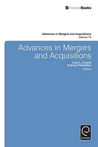Stock image for Advances In Mergers And Acquisitions for sale by Basi6 International