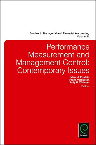 Beispielbild fr Performance Measurement and Management Control zum Verkauf von Blackwell's