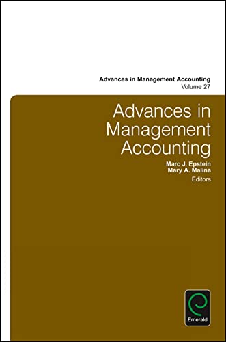Stock image for Advances in Management Accounting: 27 for sale by Reuseabook