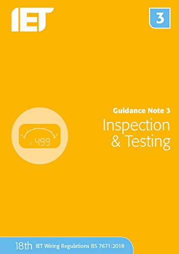 9781785614521: Guidance Note 3: Inspection & Testing (Electrical Regulations)