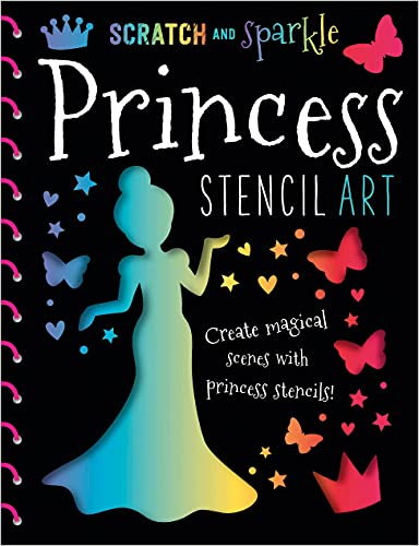 Imagen de archivo de Scratch and Sparkle Princess Stencil Art a la venta por BooksRun