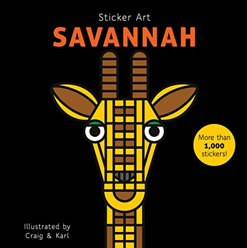 Imagen de archivo de Sticker Art Savanna a la venta por BooksRun