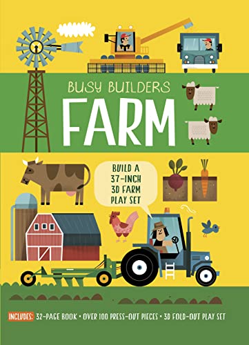 9781786039095: Busy Builders: Farm: Build a 37-inch 3D Farm Play Set - Includes: 32-page Book - Over 100 Press-out Pieces - 3D Fold-out Play Set