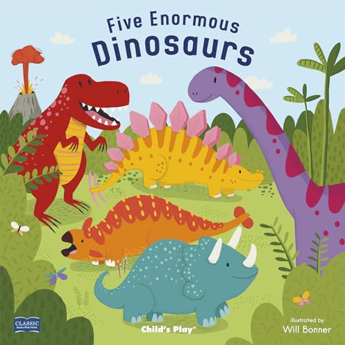 Stock image for Five Enormous Dinosaurs (Classic Books With Holes) for sale by Lakeside Books