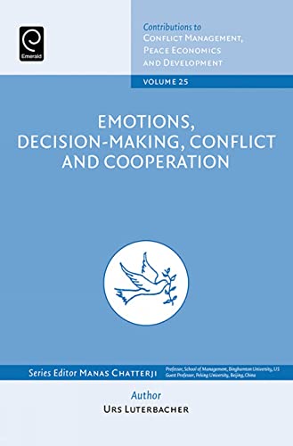 Beispielbild fr Emotions, Decision-Making, Conflict and Cooperation zum Verkauf von Blackwell's