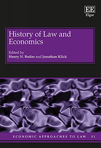 Stock image for History of Law and Economics for sale by PBShop.store UK