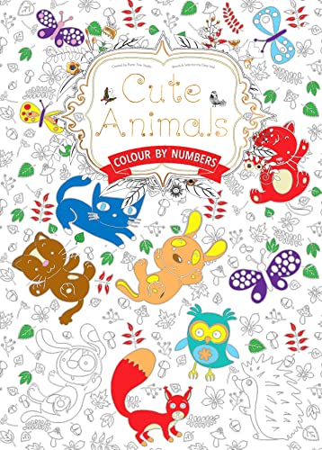 Beispielbild fr Cute Animals (Colouring Book, by Numbers): Colour by Numbers (Colouring Books) zum Verkauf von AwesomeBooks