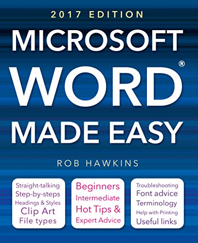 Imagen de archivo de Microsoft Word Made Easy (2017 edition) a la venta por Better World Books