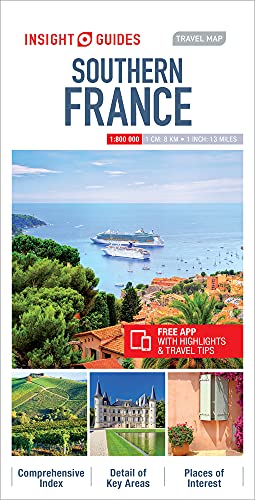 Stock image for Insight Guides Travel Map Southern France for sale by WorldofBooks