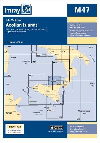 Beispielbild fr Imray Chart M47: Aeolian Islands (M Series) zum Verkauf von WorldofBooks