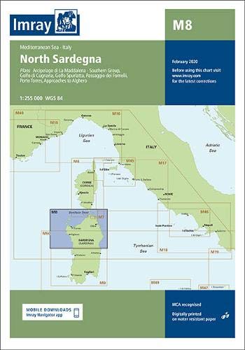 Beispielbild fr Imray Chart M8 : North Sardegna zum Verkauf von GreatBookPrices