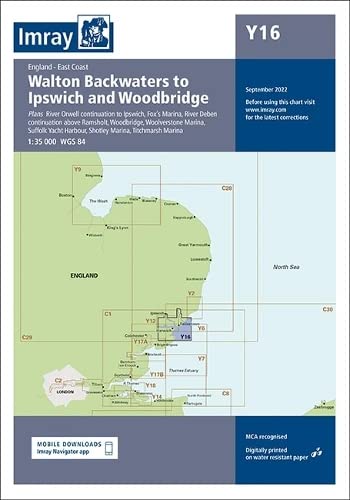 9781786794185: Imray Chart Y16: Walton Backwaters to Ipswich and Woodbridge (Y series)