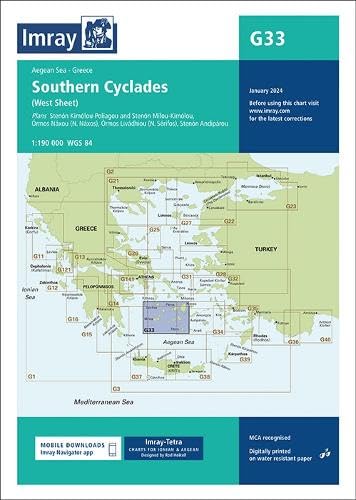 9781786795540: Imray Chart G33: Southern Cyclades (G Charts)