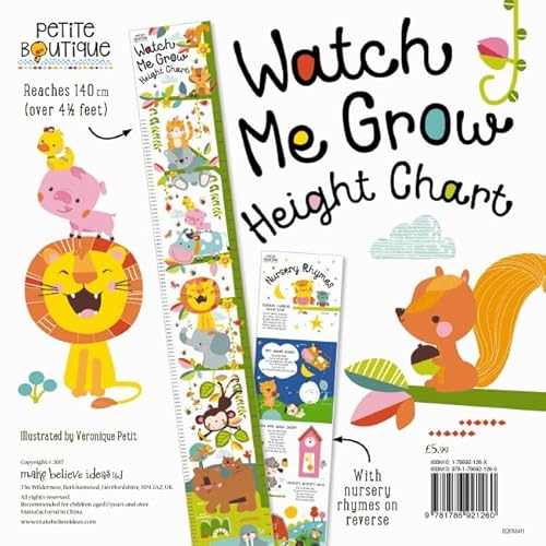 Beispielbild fr Watch Me Grow Height Chart (Petite Boutique) zum Verkauf von WorldofBooks