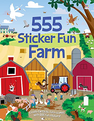 9781787000070: 555 Sticker Fun Farm