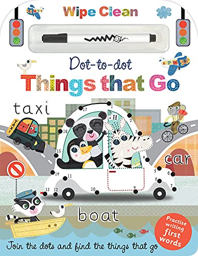 Stock image for Dot to Dot Things That Go (Wipe Clean Dot to Dot) for sale by AwesomeBooks