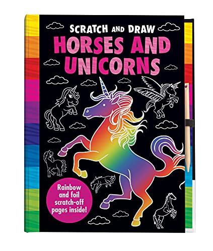 Imagen de archivo de Scratch and Draw Horses and Unicorns a la venta por AwesomeBooks