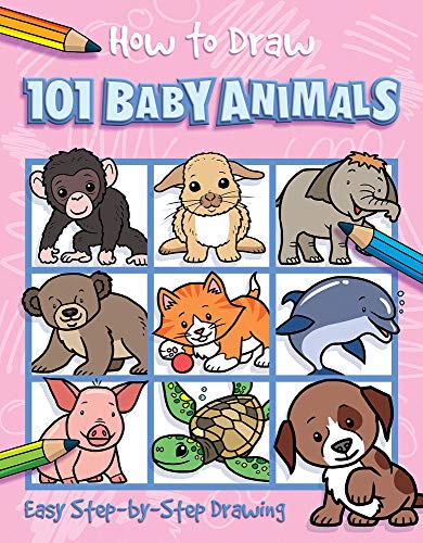 9781787001800: How to Draw 101 Baby Animals