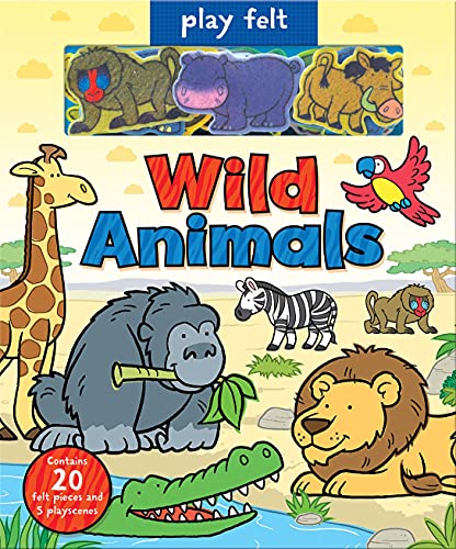 Stock image for Play Felt Wild Animals (Soft Felt Play Books) for sale by AwesomeBooks