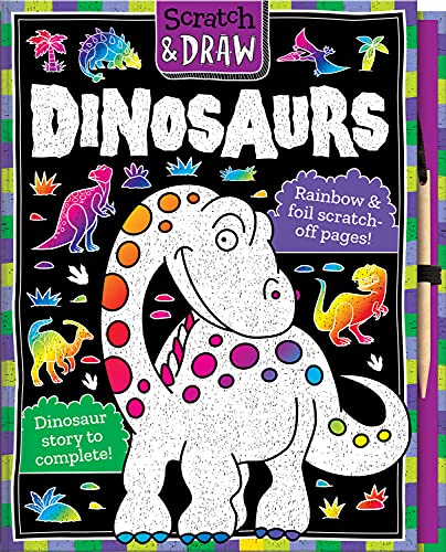 9781787007185: Scratch & Draw Dinosaurs - Scratch Art Activity Book (Scratch and Draw)