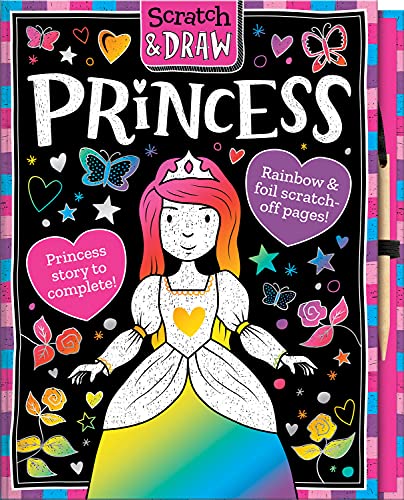 Stock image for Scratch and Draw Princess - Scratch Art Activity Book (Scratch and Draw) for sale by Greener Books