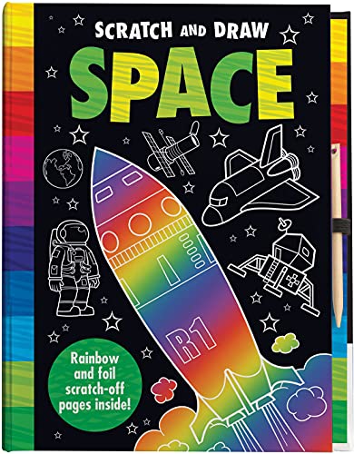 Stock image for Scratch and Draw Space - Scratch Art Activity Book for sale by WorldofBooks