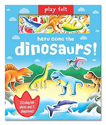 Beispielbild fr Play Felt Here Come the Dinosaurs - Activity Book zum Verkauf von Blackwell's