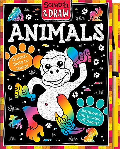 Beispielbild fr Scratch & Draw Animals - Scratch Art Activity Book (Scratch and Draw) zum Verkauf von WorldofBooks