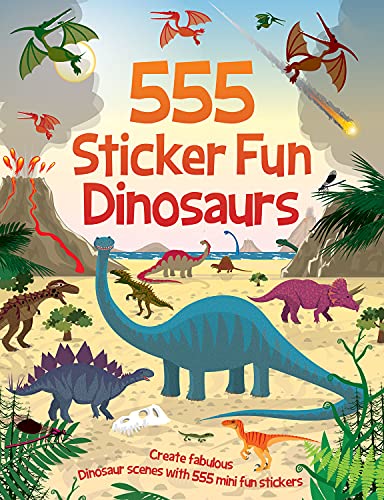 9781787008380: 555 Sticker Fun - Dinosaurs Activity Book