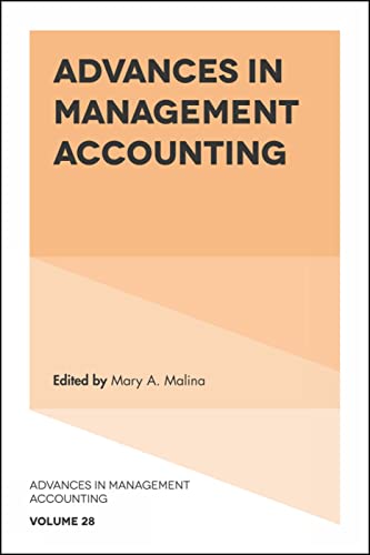 Stock image for Advances in Management Accounting for sale by Blackwell's